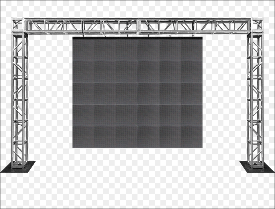 Main Is A Mock Up Of Actual Video Wall To Be Led Video Wall Truss, Arch, Architecture, Building, Electronics Png Image