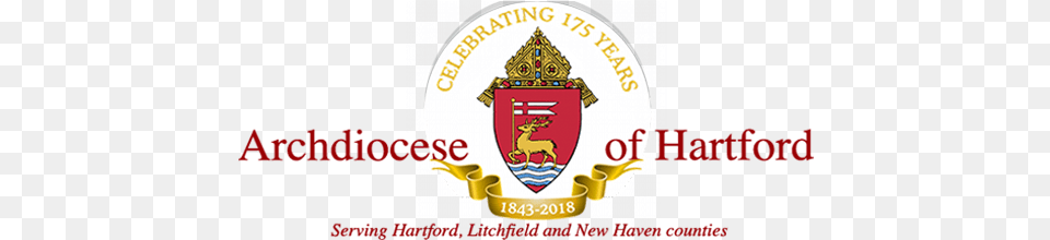 Main Menu Roman Catholic Archdiocese Of Hartford, Badge, Logo, Symbol, Emblem Free Png