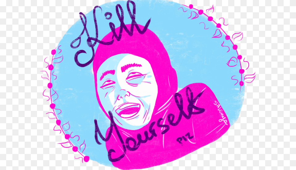 Main Pinkguykillyourself1 Kill Yourself, Face, Person, Head, Purple Png