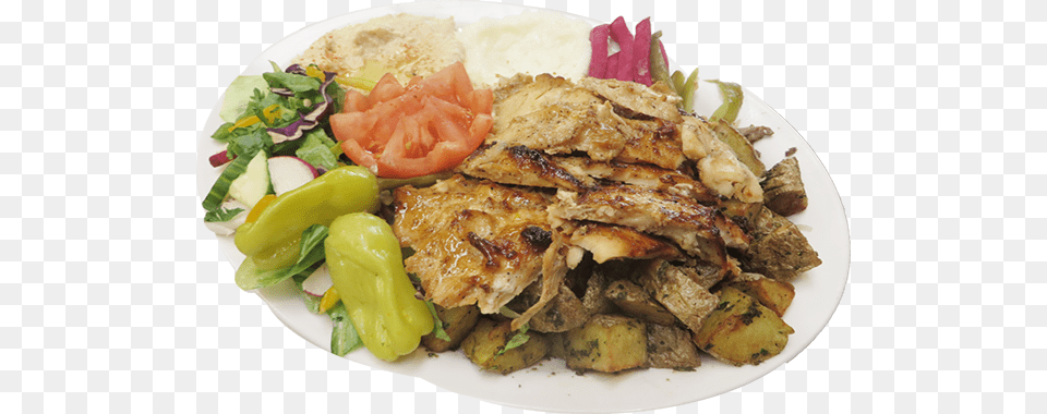 Main Platters Chicken Shawarma Plate, Dish, Food, Lunch, Meal Png Image