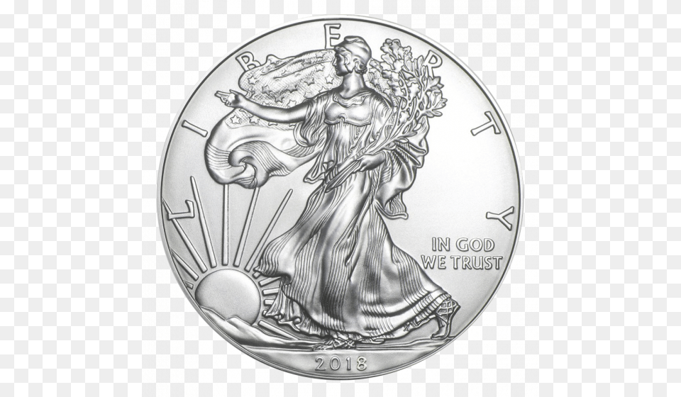 Main Product Photo 2018 Silver American Eagle, Person Png