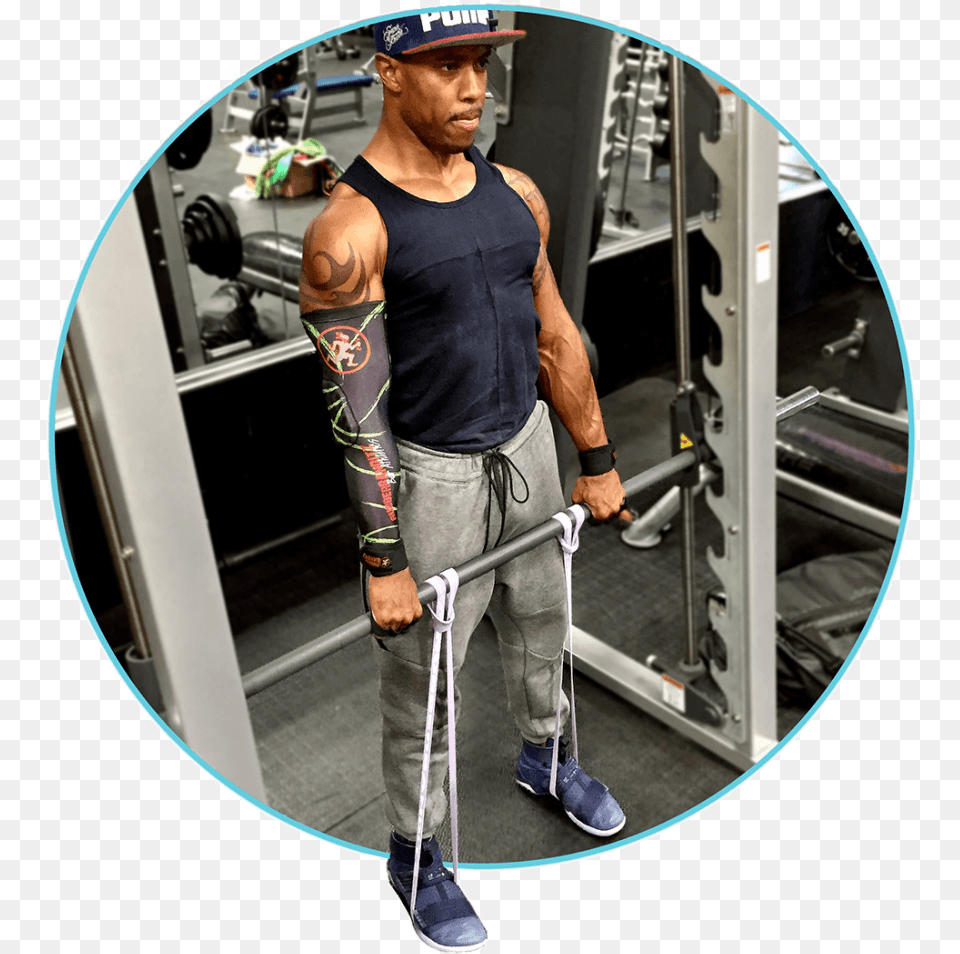Main Product Photo Resistance Band Deadlift, Tattoo, Skin, Person, Adult Free Transparent Png