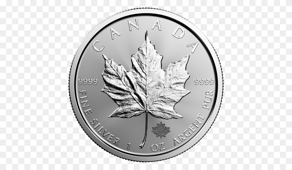 Main Product Photo Silver Maple Leaf 2019, Plant, Wristwatch, Coin, Money Png Image
