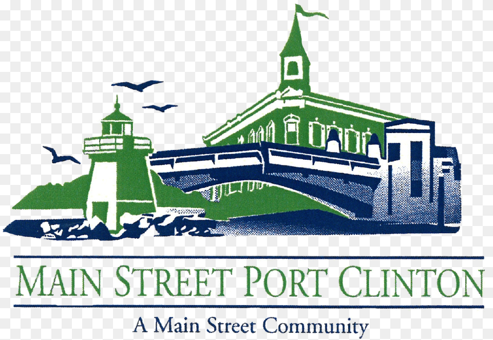 Main Street Port Clinton, Advertisement, Poster, Spire, Tower Free Transparent Png