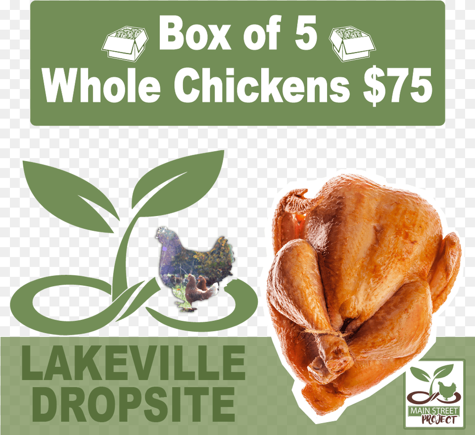 Main Street Project Lakeville Chicken Dropsite Office In A Box, Bread, Food, Animal, Bird Free Png