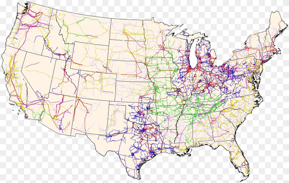 Main Us Power Grid Map, Chart, Plot, Atlas, Diagram Free Transparent Png