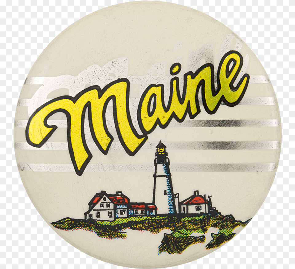 Maine Event Button Museum Lighthouse, Badge, Logo, Symbol Free Png