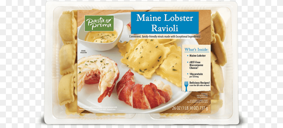 Maine Lobster Ravioli Meat, Food, Pasta, Meal Free Png Download