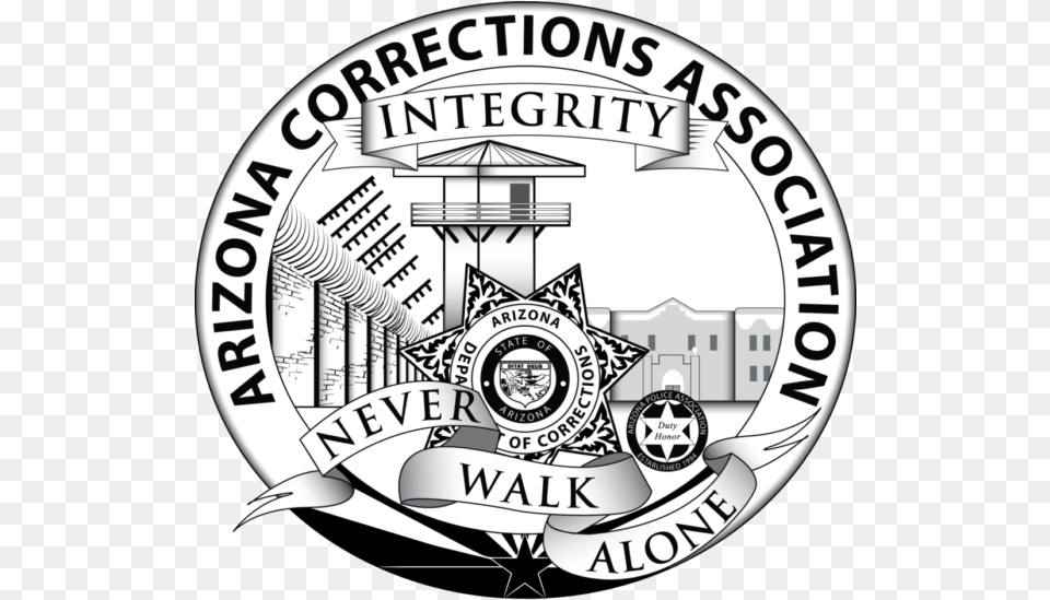 Maine Probation Parole Officer Badge Clipart Black Badge Arizona Department Of Corrections, Logo, Symbol, Emblem, Disk Free Png Download