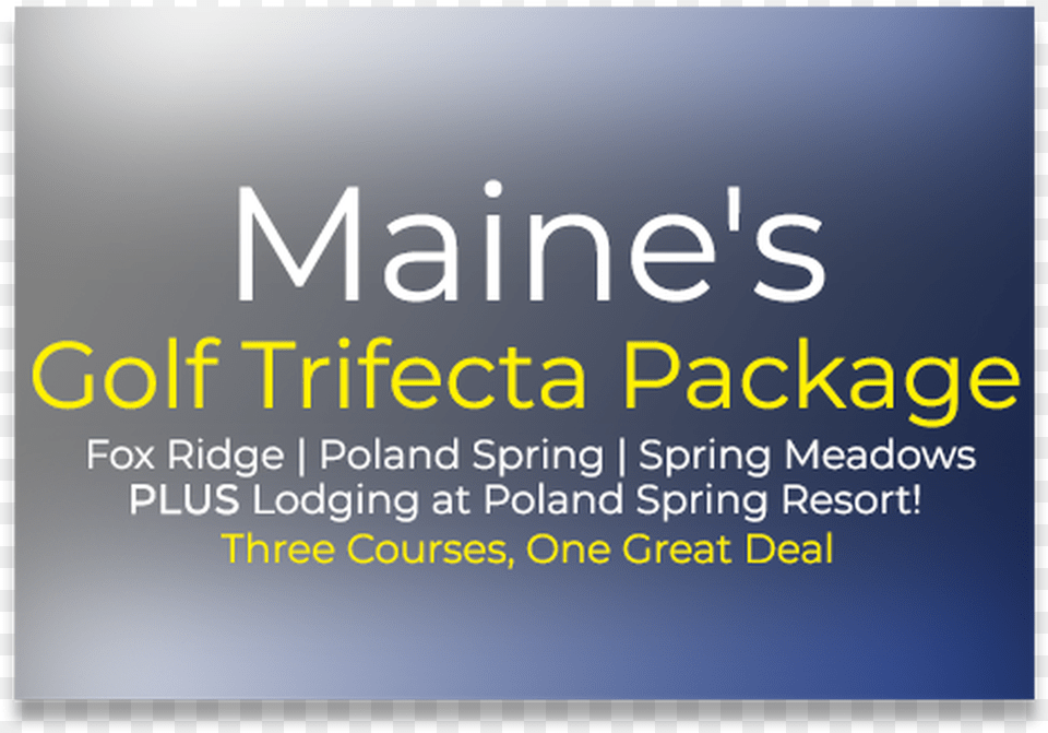 Maine Trifecta Package Poster, Advertisement, Text Free Transparent Png