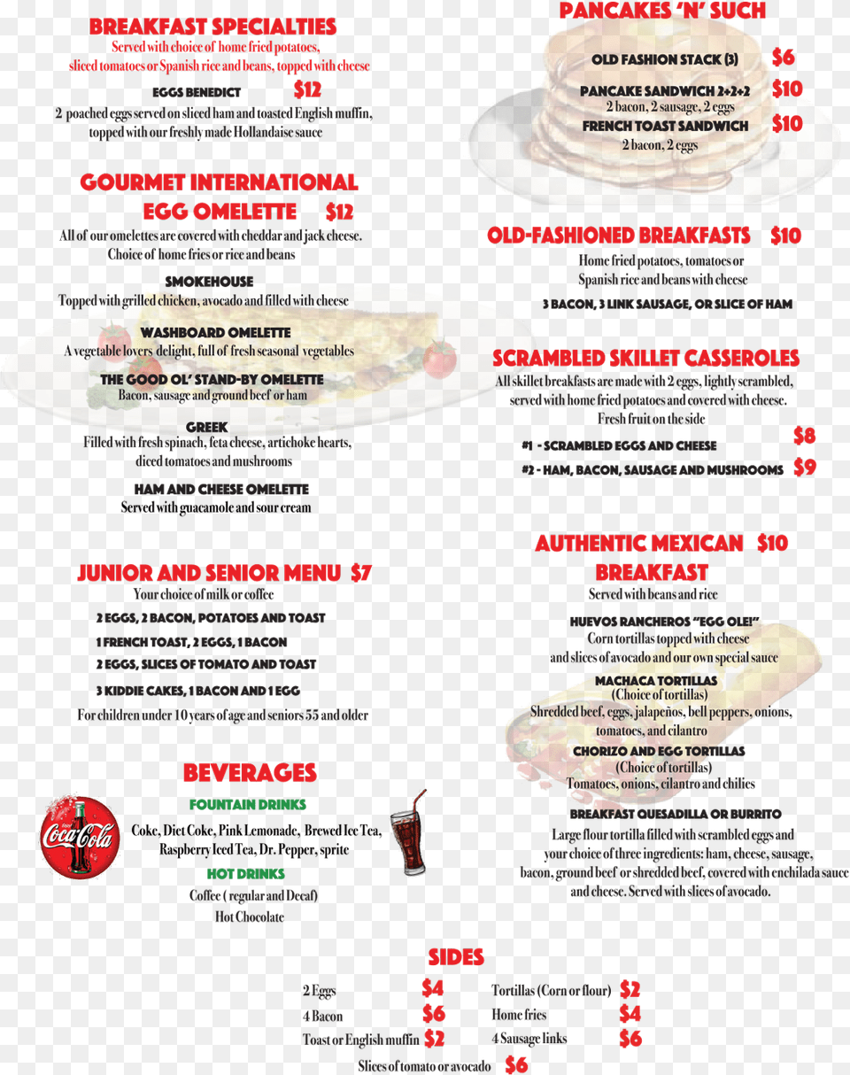 Mainst Menu Breakfast Fedora, Text Png