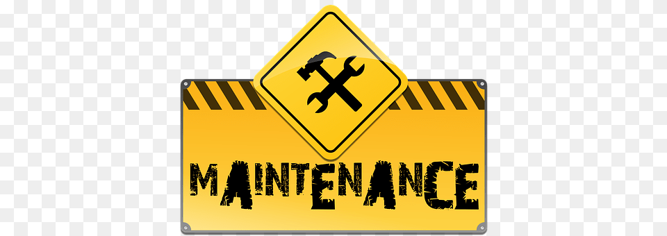 Maintenance Sign, Symbol, Fence Free Png