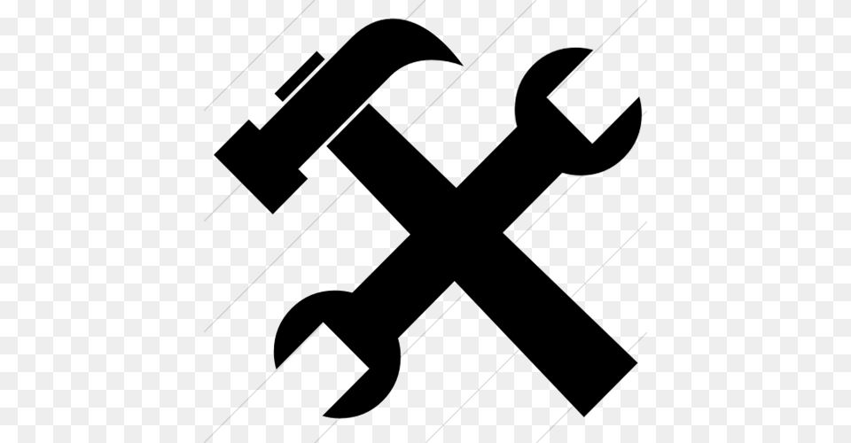 Maintenance Request Icon Hammer And Spanner Icon, Gray Png