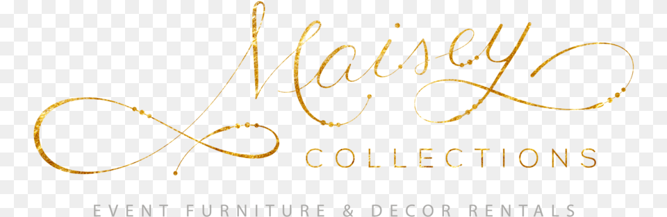 Maisey Collections Logo Gold Original Calligraphy, Handwriting, Text Png Image