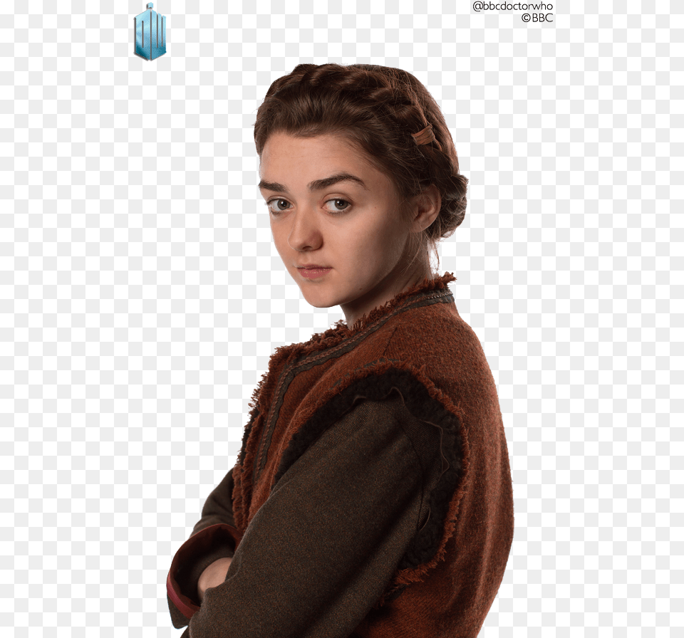 Maisie Williams Clipart Ashildr The Girl Who Died, Adult, Sweater, Sleeve, Person Png Image