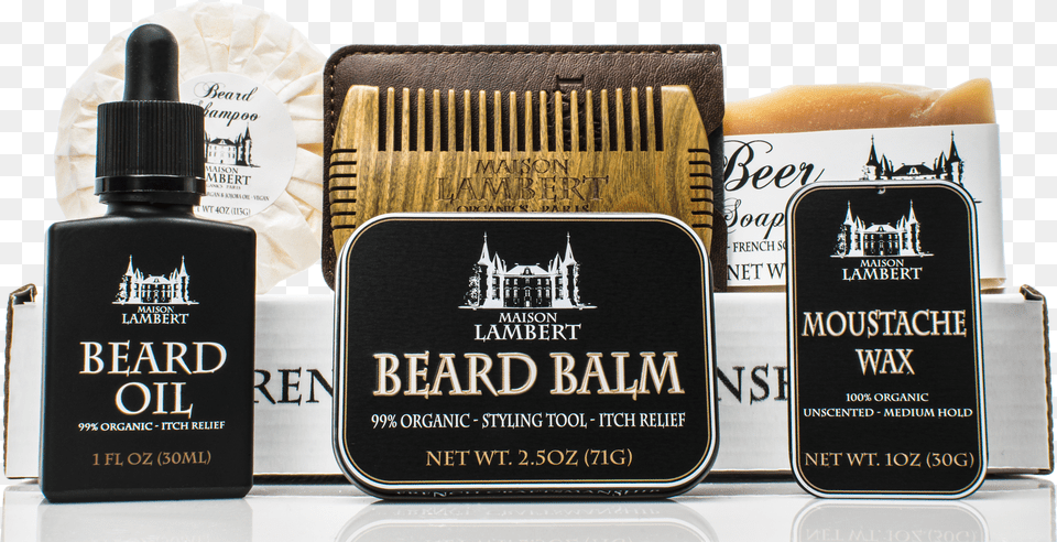 Maison Lambert Ultimate Beard Kit Kraft Box Beard Oil Png Image