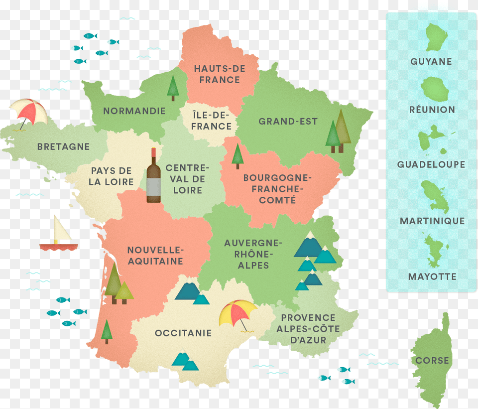 Maisons De France Map France Map In Red, Chart, Plot, Atlas, Diagram Free Png Download
