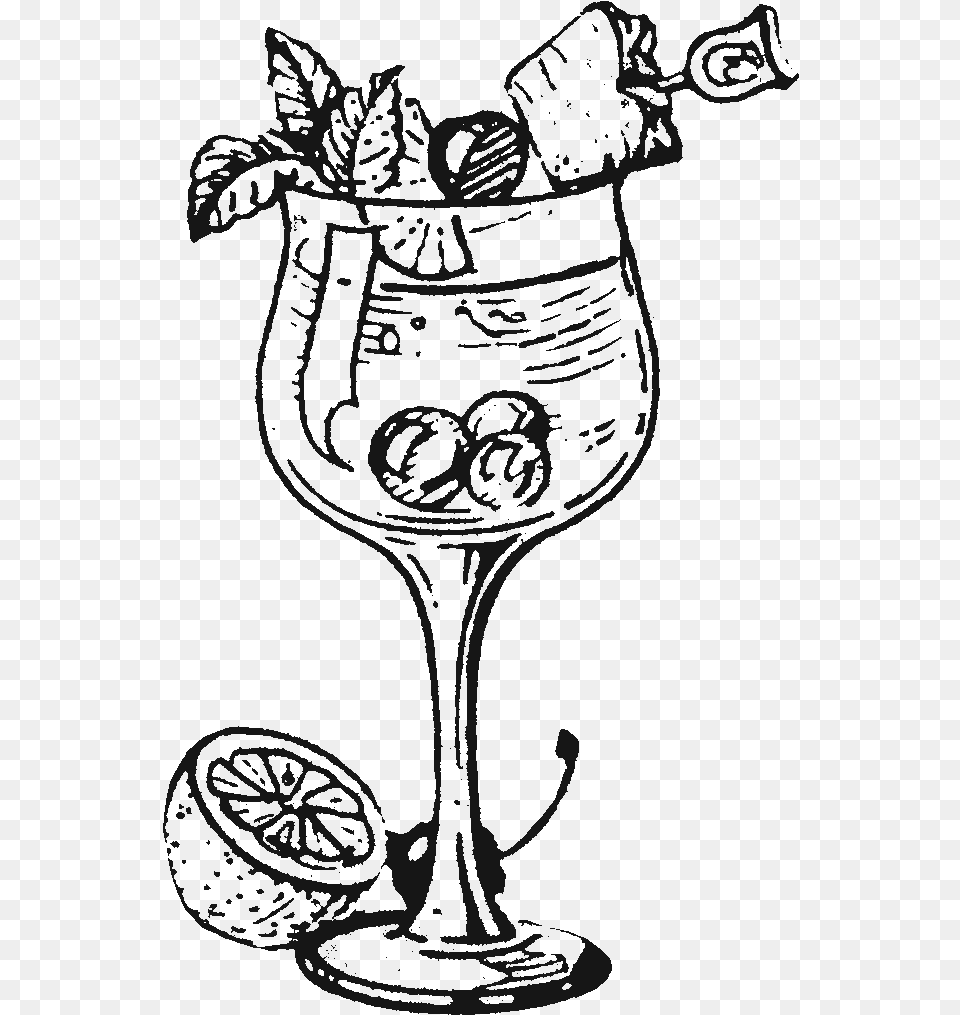 Maitai Drinks Drawing, Glass, Goblet, Alcohol, Beverage Png Image