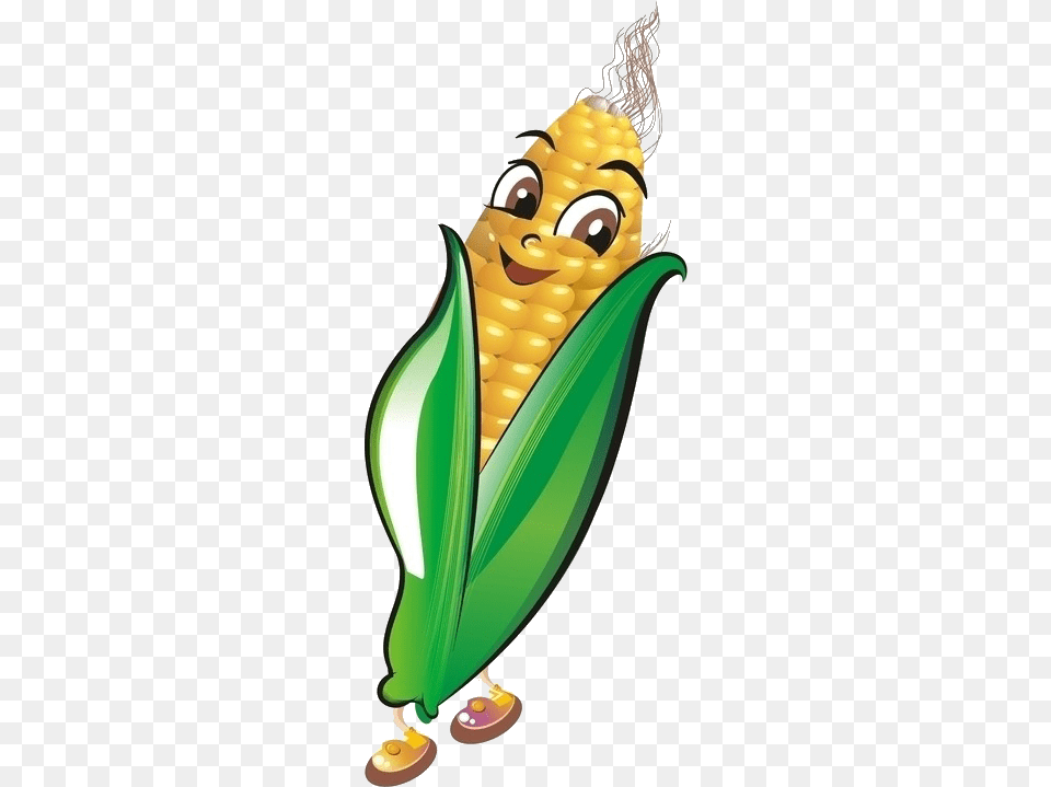 Maize Corn Cartoon Hd Clipart Illustration, Food, Grain, Plant, Produce Free Transparent Png