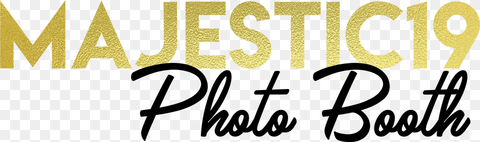 Majestic 19 Photo Booth Logo Calligraphy, Text, Symbol, Number Png Image