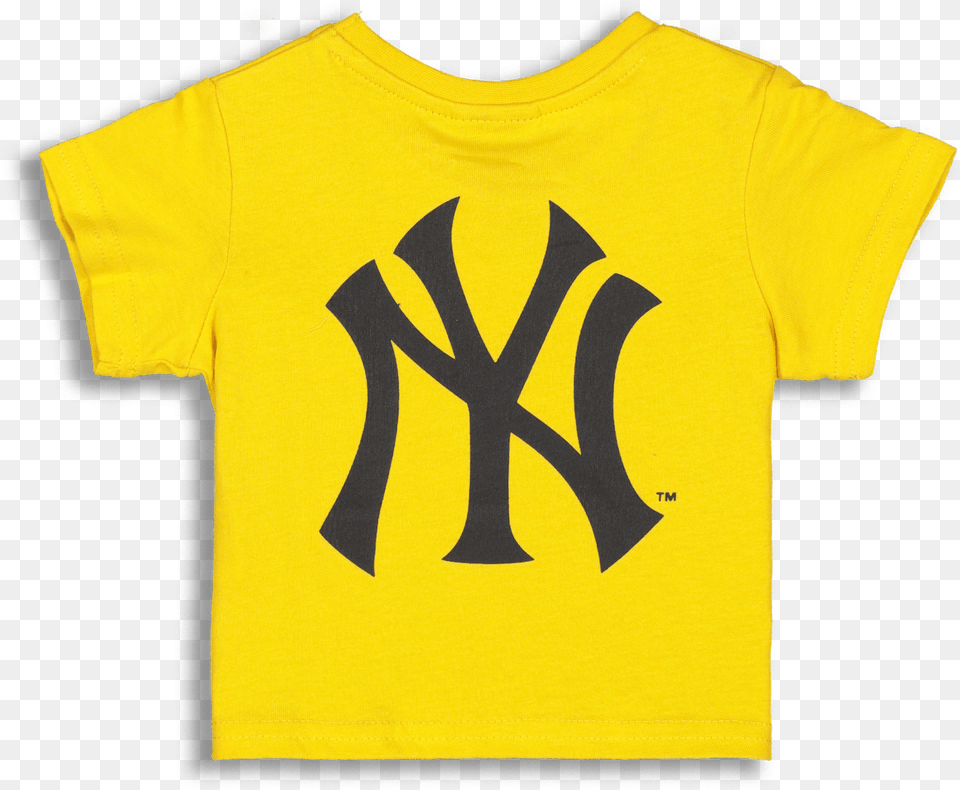 Majestic Athletic Infant New York Yankees Remic Tee Gold Logo Free Transparent Png