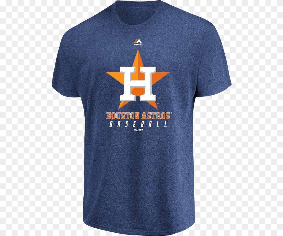 Majestic Mens Mlb Houston Astros Game Fundamentals T Shirt, Clothing, T-shirt Png