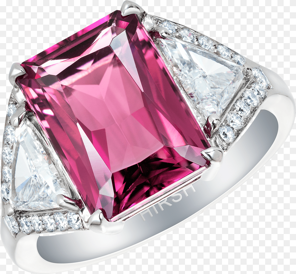 Majestic Ring Set With A Radiant Cut Pink Tourmaline Ring, Accessories, Diamond, Gemstone, Jewelry Png
