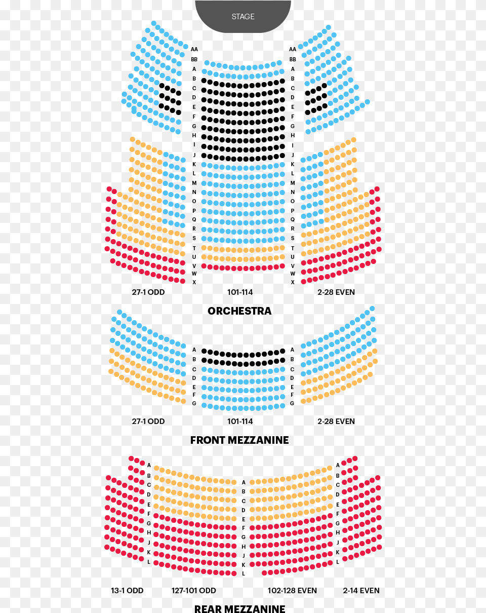 Majestic Theatre Seating Chart Map Seat Number Kansas City Music Hall Seating Chart, Electronics, Screen, Computer Hardware, Hardware Png Image