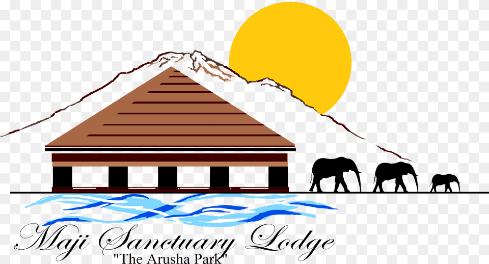 Maji Sanctury Lodge Indian Elephant, Architecture, Outdoors, Nature, Hut Free Transparent Png