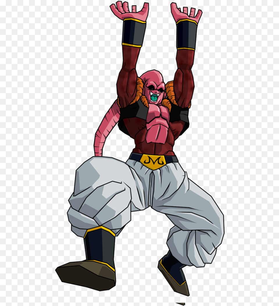 Majin Buu Gogeta Ssj4 Abs By Robertovile D4bzb4d Super Buu Broly Absorbed, Person, Face, Head, Animal Free Transparent Png