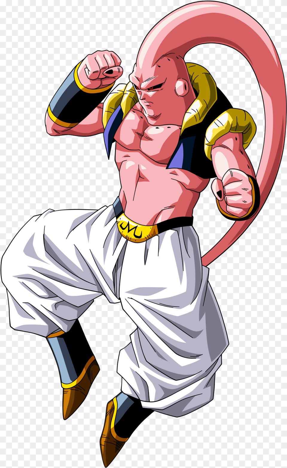 Majin Buu Gotenks Download Super Buu Gotenks Absorbed, Baby, Person, Face, Head Png Image