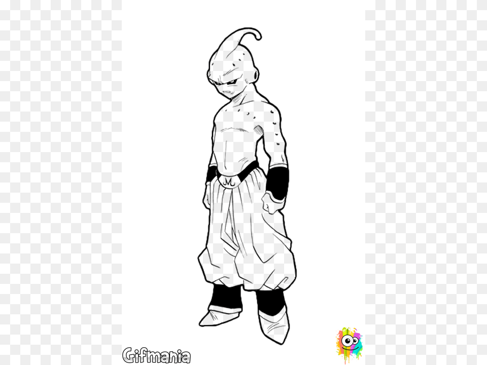 Majin Buu Majin Buu Para Dibujar, Silhouette, Baby, Person, Clothing Png Image