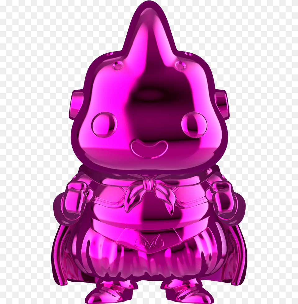 Majin Buu Pink Chrome Dragon Ball Z Funko Majin Buu Chrome, Purple, Robot, Baby, Person Png Image