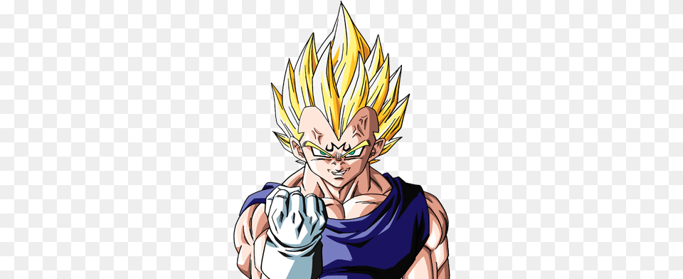 Majin Vegeta By Aznfanaticwarrior Majin Vegeta Dbz Budokai, Book, Comics, Publication, Person Free Png Download