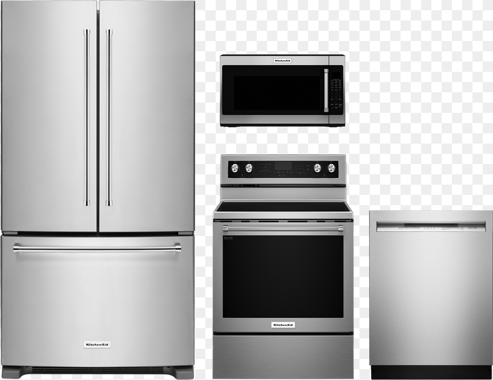 Major Appliance Stainless Steel Packages, Device, Electrical Device, Refrigerator, Microwave Free Transparent Png