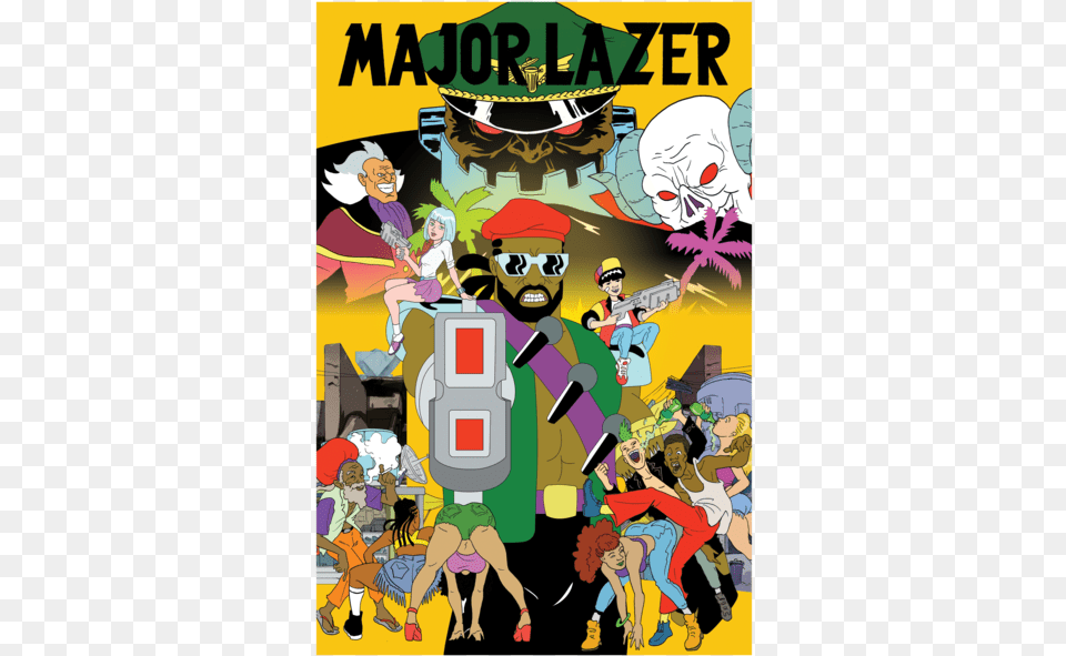 Major Lazer Tv Show, Book, Comics, Publication, Baby Png