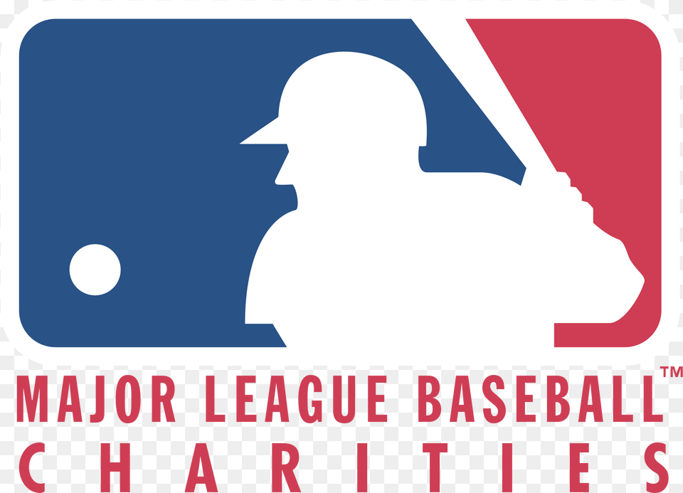 Major League Baseball Charities Logo Logo Major League Baseball, License Plate, Transportation, Vehicle, People Free Transparent Png