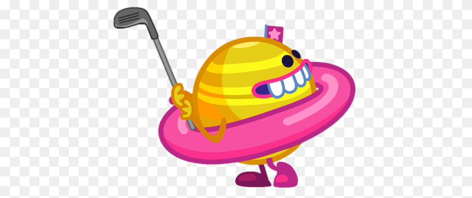 Major Moony The Cosmic Loony Golfing, Clothing, Hat, Device, Grass Free Transparent Png