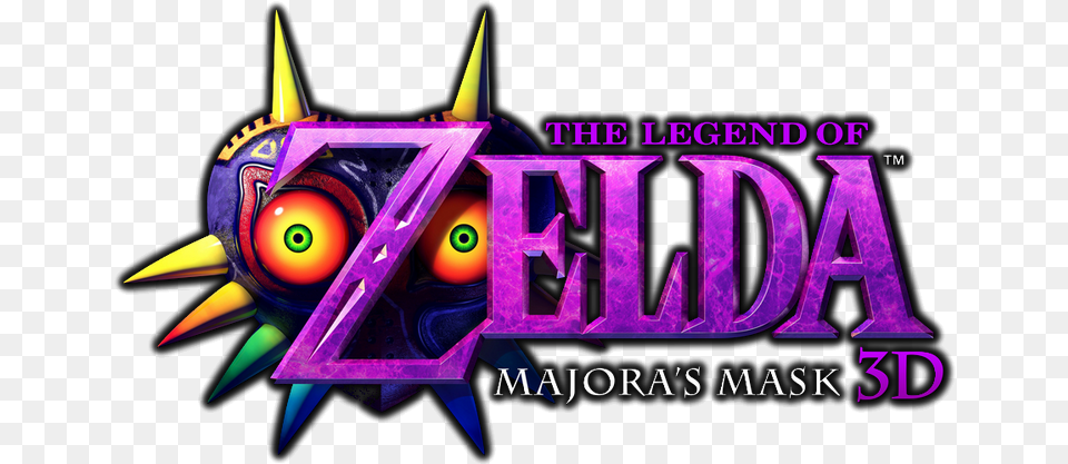 Majora S Mask Logo Legend Of Zelda Majora39s Mask 3d Logo, Purple Free Transparent Png