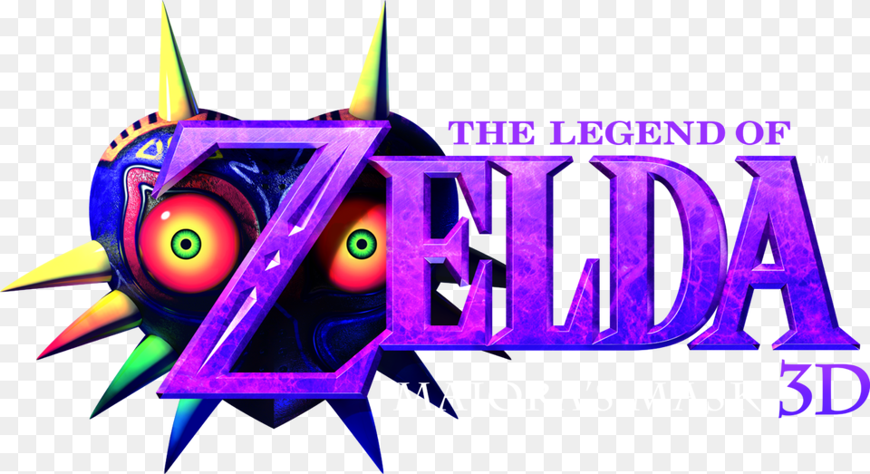 Majora S Mask Logo Zelda Majoras Mask Title, Purple Free Png