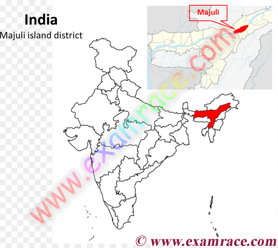 Majuli Island District Location On India Map Political Map Of India, Chart, Plot, Atlas, Diagram Free Png