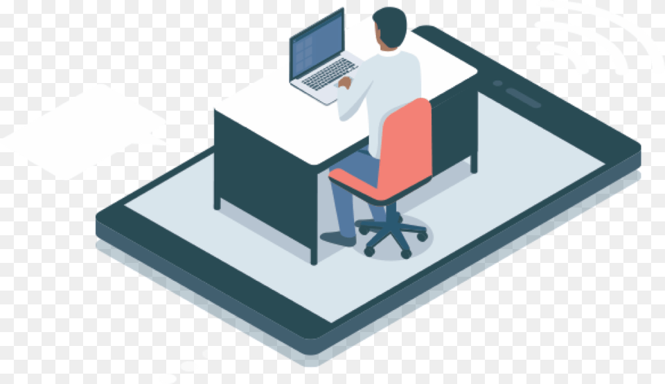 Make 100 Dollars A Day As A Respondant Illustration, Table, Computer, Desk, Electronics Free Transparent Png