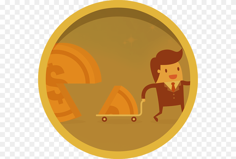 Make A Living Illustration, Person, Gold, Photography, Coin Free Png Download