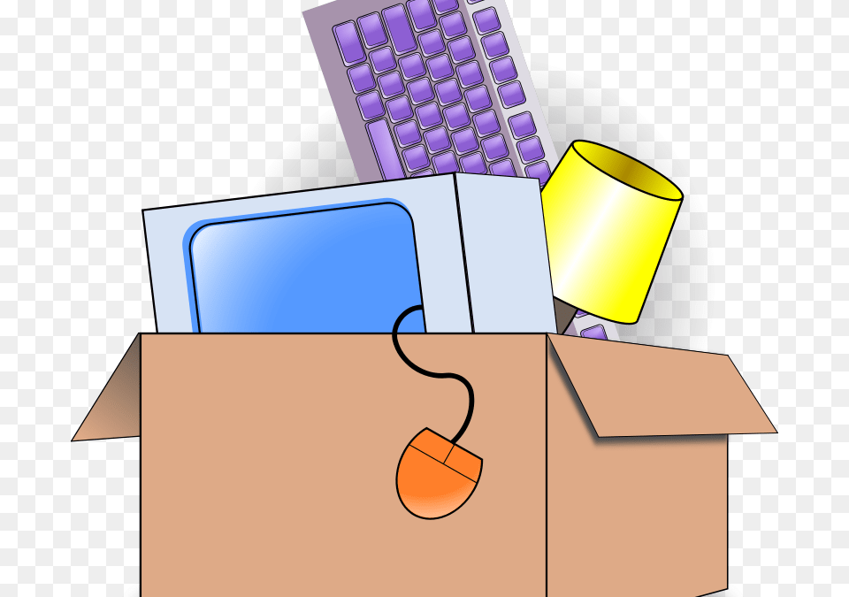 Make A Move Without Losing Stuff Moving Boxes Clip Art, Computer Hardware, Electronics, Hardware, Computer Png Image