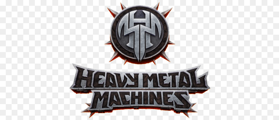 Make A Sacrifice In New Battleground Arena For Heavy Heavy Metal Machines Logo, Badge, Symbol, Emblem, Mace Club Png Image