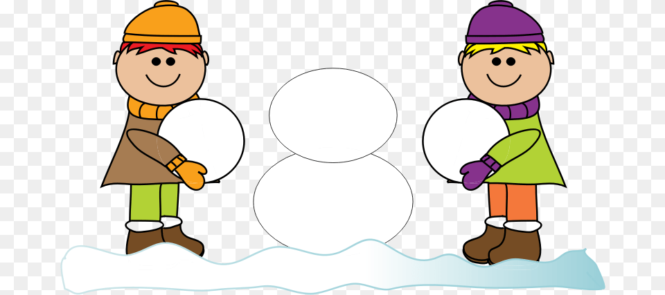 Make A Snowman Build A Snowman Clipart, Outdoors, Nature, Snow, Winter Free Png Download