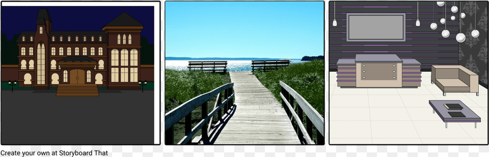 Make A Storyboard On Google Slides, Waterfront, Water, Furniture, City Free Png Download