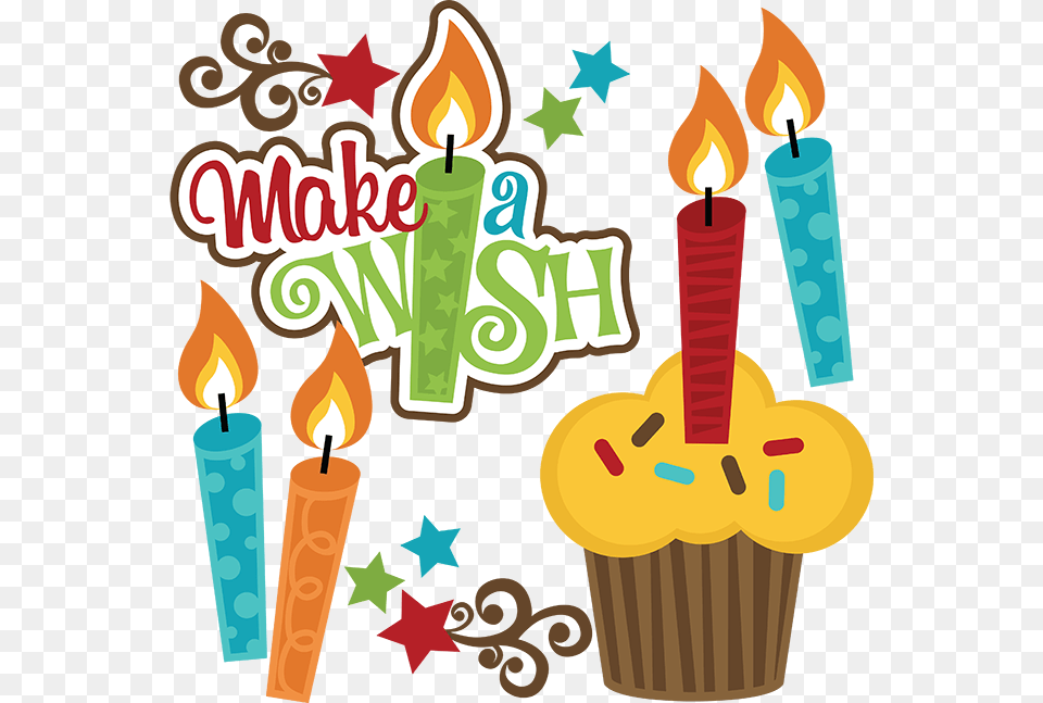 Make A Wish Birthday Wishes Clipart, Candle, Birthday Cake, Cake, Cream Free Png