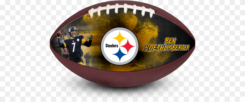 Make Aball Nba Anthony Davis Pelicans Nfl Steelers Official Football, Helmet, Person, Rugby, Sport Free Png Download