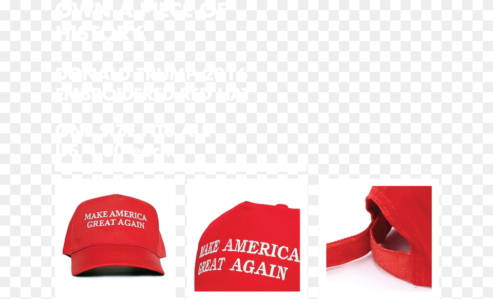 Make America Great Again Donald Trump 2016 Hat Cap, Baseball Cap, Clothing Free Png